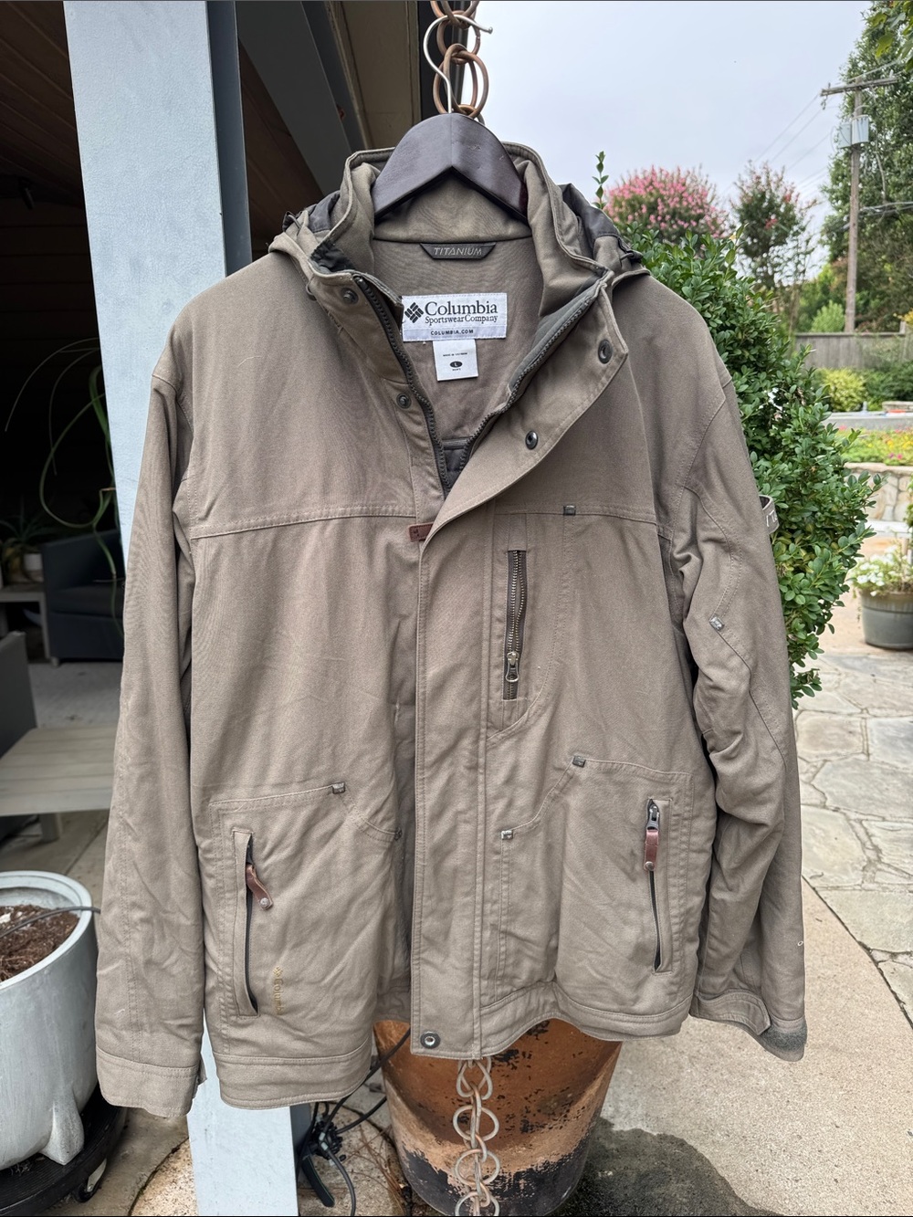 Columbia Men's Brown Hooded Performance Jacket